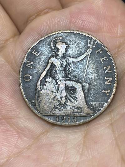 2025年第七十场(总第九十六场）外国好品散币(免佣金) - 英国🇬🇧1913年1便士(乔治五世第一版)