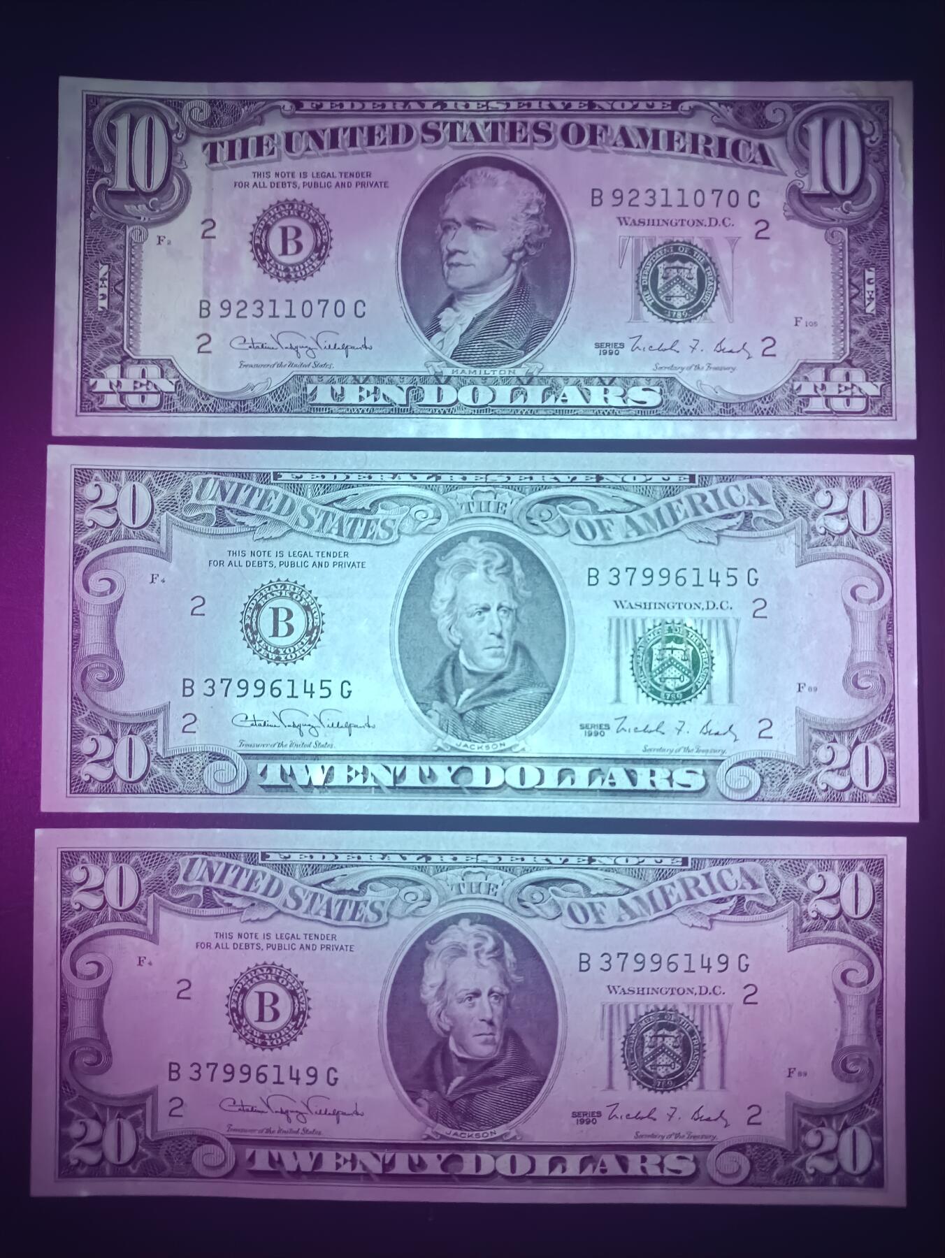 2025七月第三期（总185期） 【岁】美国纸币批量三张AUNC—UNC-
