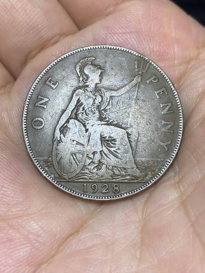 2025年第七十场(总第九十六场）外国好品散币(免佣金) - 英国🇬🇧1928年1便士(乔治五世第三版，首发年)