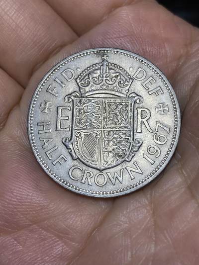 2025年第七十一场(总第九十七场）外国好品散币(免佣金) - 英国🇬🇧1967年半克朗(伊丽莎白二世青年桂冠)