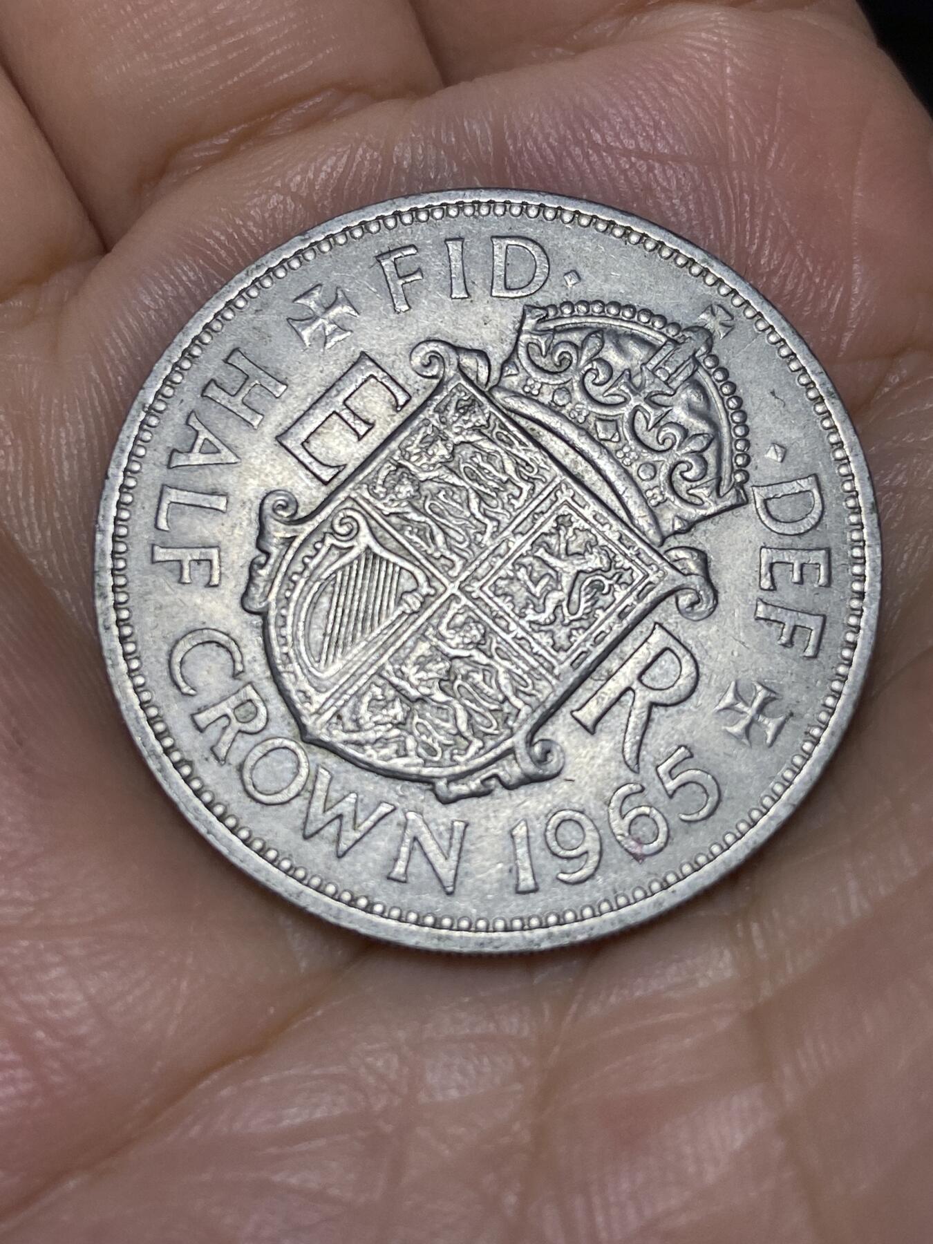 2025年第七十一场(总第九十七场）外国好品散币(免佣金) 英国🇬🇧1965年半克朗(伊丽莎白二世青年桂冠)