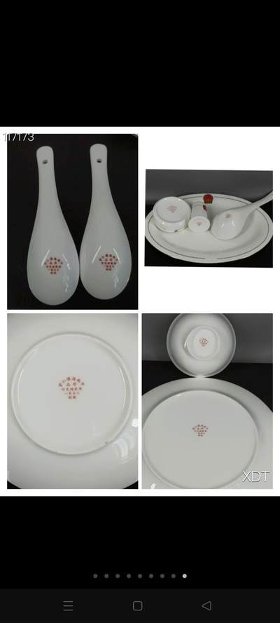 餐具，含38件，，瓷质细腻洁白，釉色均匀饱满，内部打光可见头像，做工精致，保存完好 - 餐具，含38件，，瓷质细腻洁白，釉色均匀饱满，内部打光可见头像，做工精致，保存完好