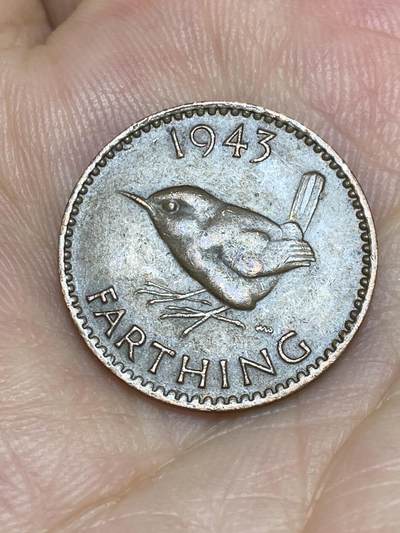 2025年第七十场(总第九十六场）外国好品散币(免佣金) - 英国🇬🇧1943年1法新(乔治六世第一版，印度皇帝加字版)