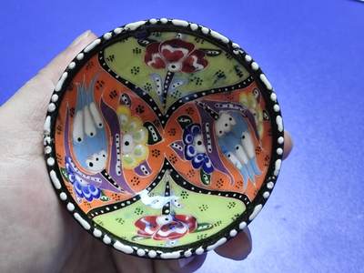 搬档清货：杂七杂八A - 土耳其旅游纪念品，纯手工手绘小碗，色彩鲜艳，图案独特，非常适合装饰或收藏
