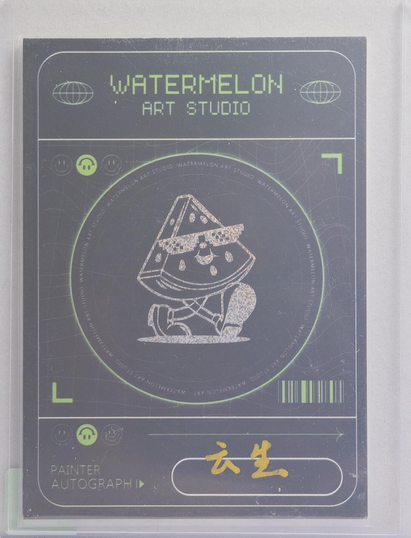 白泽拍卖卡牌手绘专场第21期（七月将残暑未收， 晚凉庭院独登楼） 2024 云生手绘卡 江湖儿女 云生亲签 卡夹封装