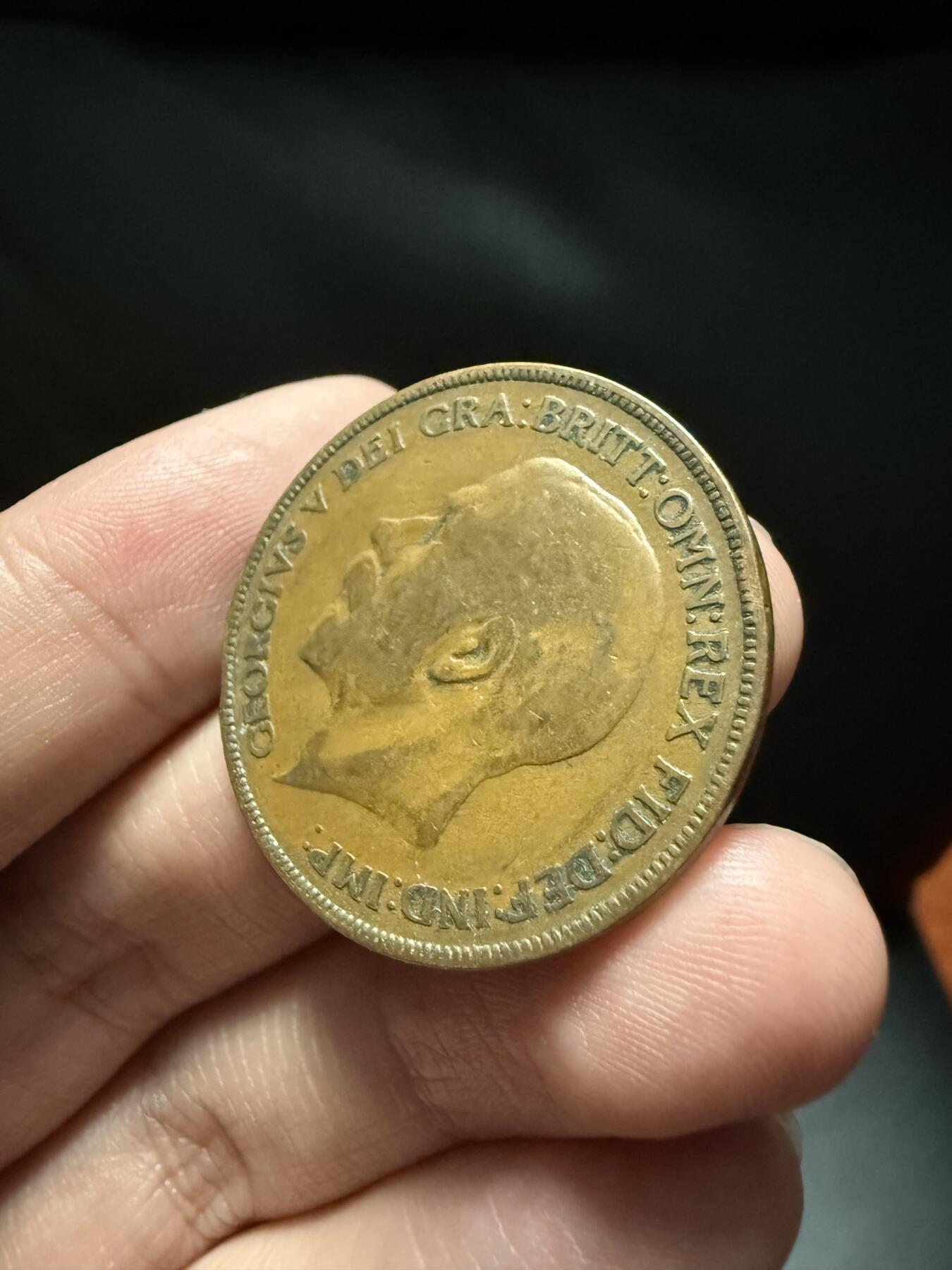 南宋泉阁俄币 外币 国币 专场第十五期【送拍无额外佣金】 英国 1921年 乔治五世1便士 通货好品 