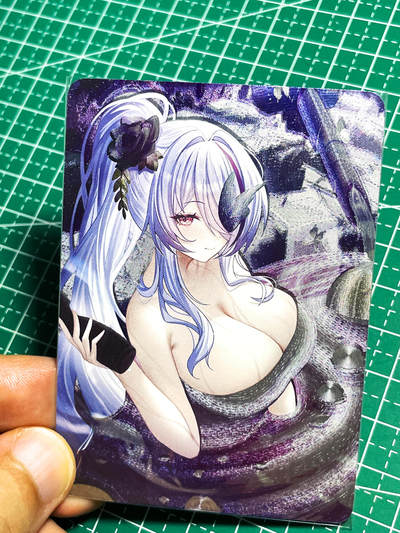 显眼宝24期 个人精选 - 五月卡牌   碧蓝美女线描系列    1张   粗闪精扣工艺   大卡尺寸63*88 2号