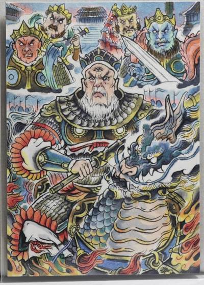 白泽拍卖卡牌手绘专场第21期（七月将残暑未收， 晚凉庭院独登楼） - 2025 林白鹭手绘卡 闻太师 