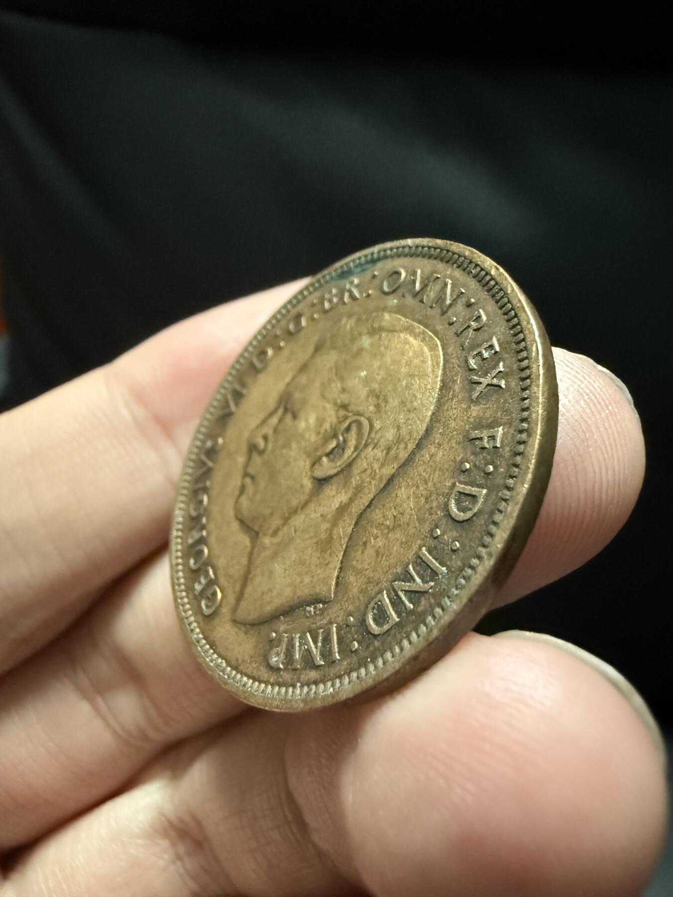 南宋泉阁俄币 外币 国币 专场第十五期【送拍无额外佣金】 英国 1937 乔治六世1便士 通货好品 字口还可以 