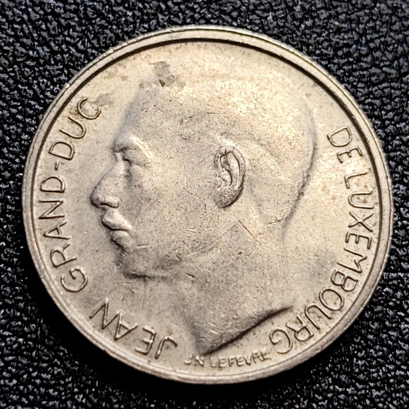 泉币菌-第61场-各国散币场 原光美品 卢森堡1981年 1法郎大镍币 第八任大公让一世 