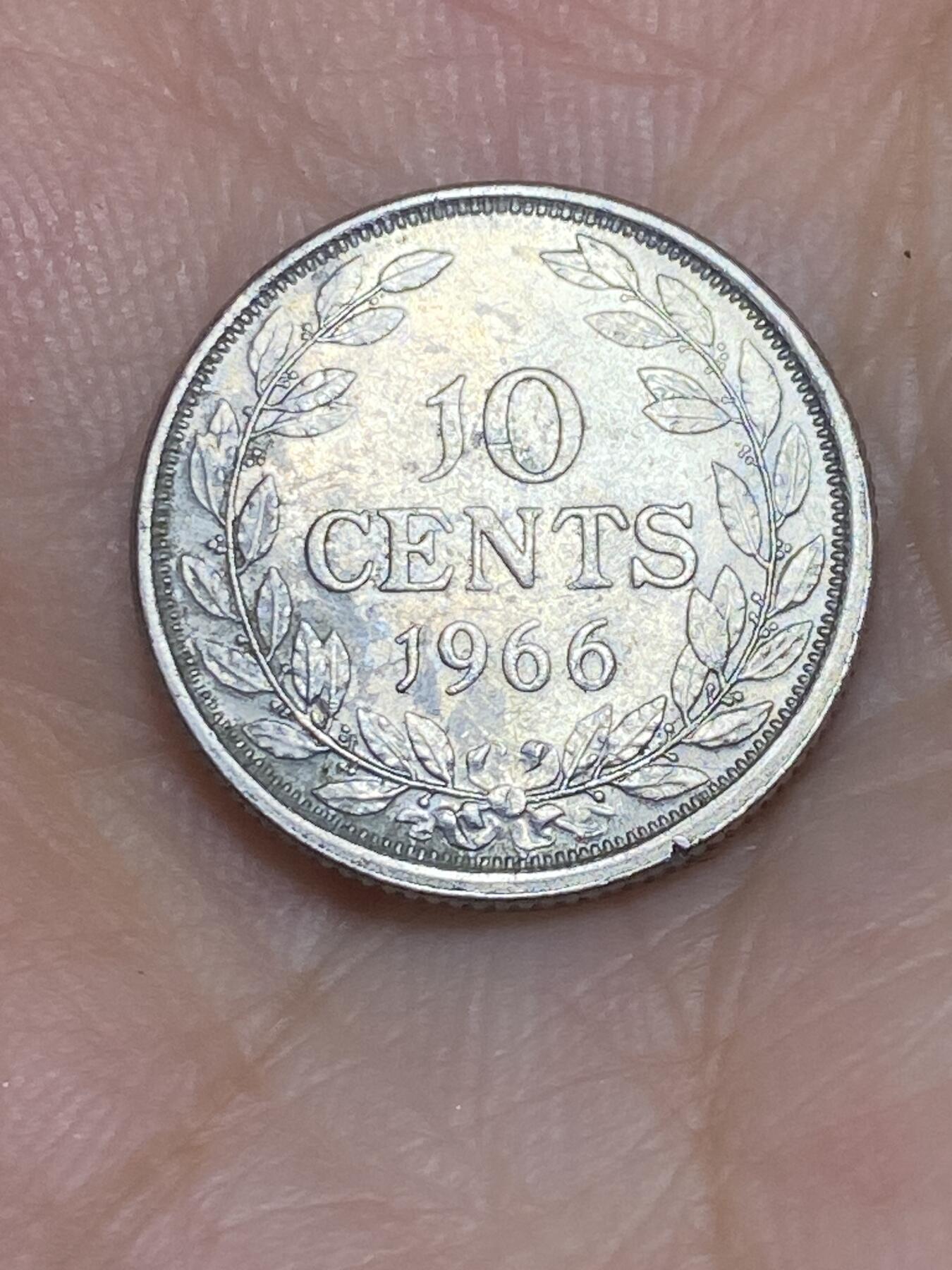 2025年第七十一场(总第九十七场）外国好品散币(免佣金) 利比里亚🇱🇷1966单年份10分