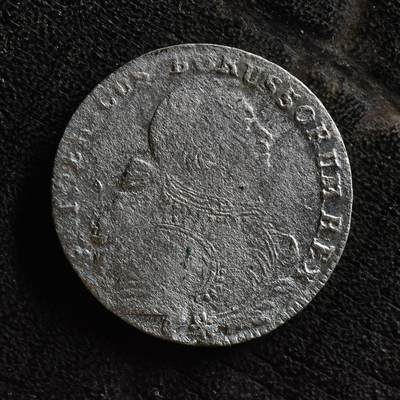 【良泉】【直播场】第三十五期，172组 银器、银饰、西方古代钱币专场，8月7日晚19.30点开拍！ - 【七年战争】公元1756年【德意志】霍亨索伦王朝，普鲁士国王——腓特烈大帝，6格罗申银币，2.36克