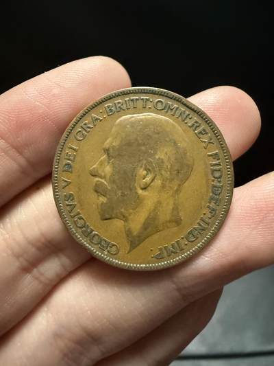 南宋泉阁俄币 外币 国币 专场第十五期【送拍无额外佣金】 - 英国 1921年 乔治五世1便士 通货好品 