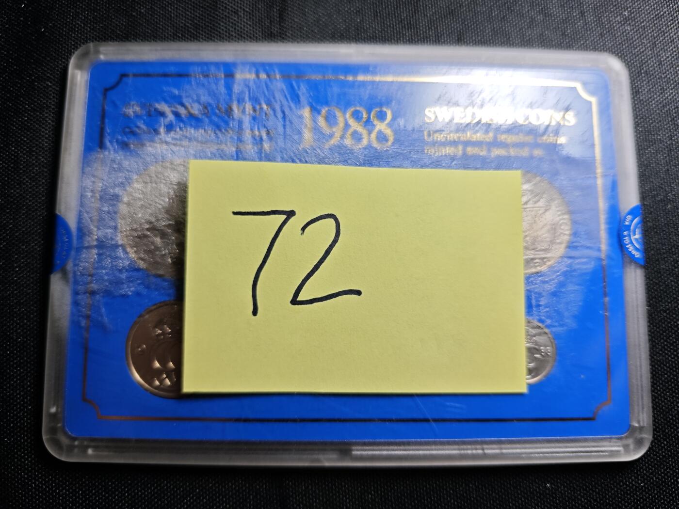 KK钱币收藏小铺 《批量/好品散币 套币 银币》专场 2月预留时间 周末发货  1988瑞典官方造币厂套币 清年