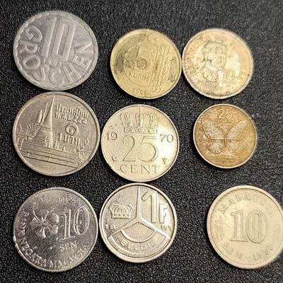 泉币菌-第65场-精品场（冲刺百粉，百粉继续福利） - 亚欧散币 9枚