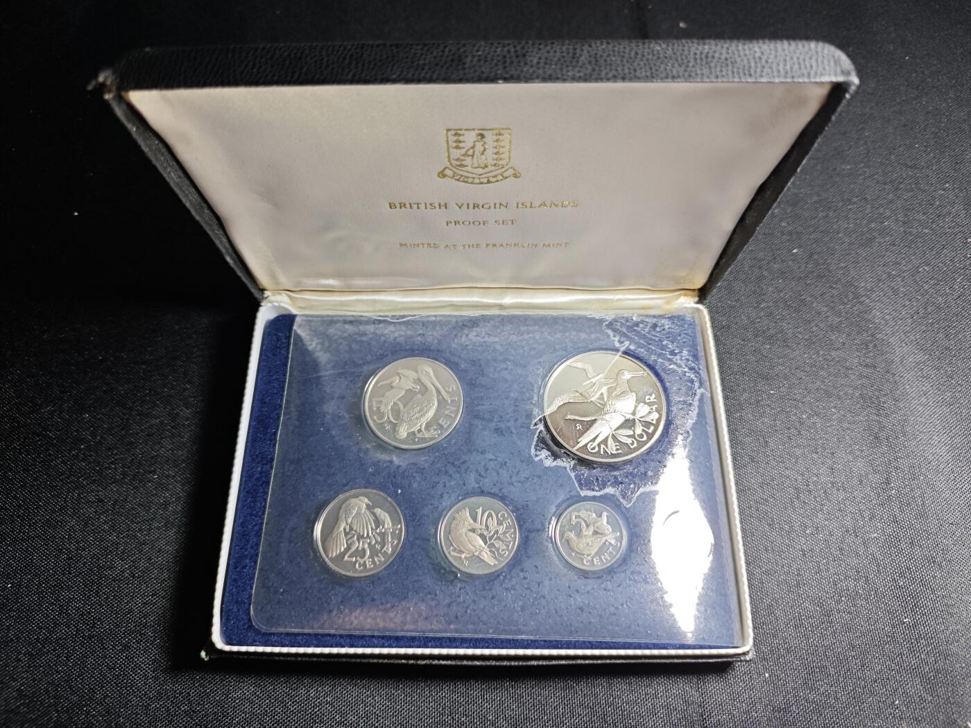 KK钱币收藏小铺 《批量/好品散币 套币 银币》专场 2月预留时间 周末发货 1974 维尔京群岛大小面值精制铜镍套币