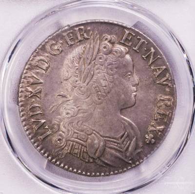 PCGS-MS62 1718法国路易十五埃居大银币 - PCGS-MS62 1718法国路易十五埃居大银币
