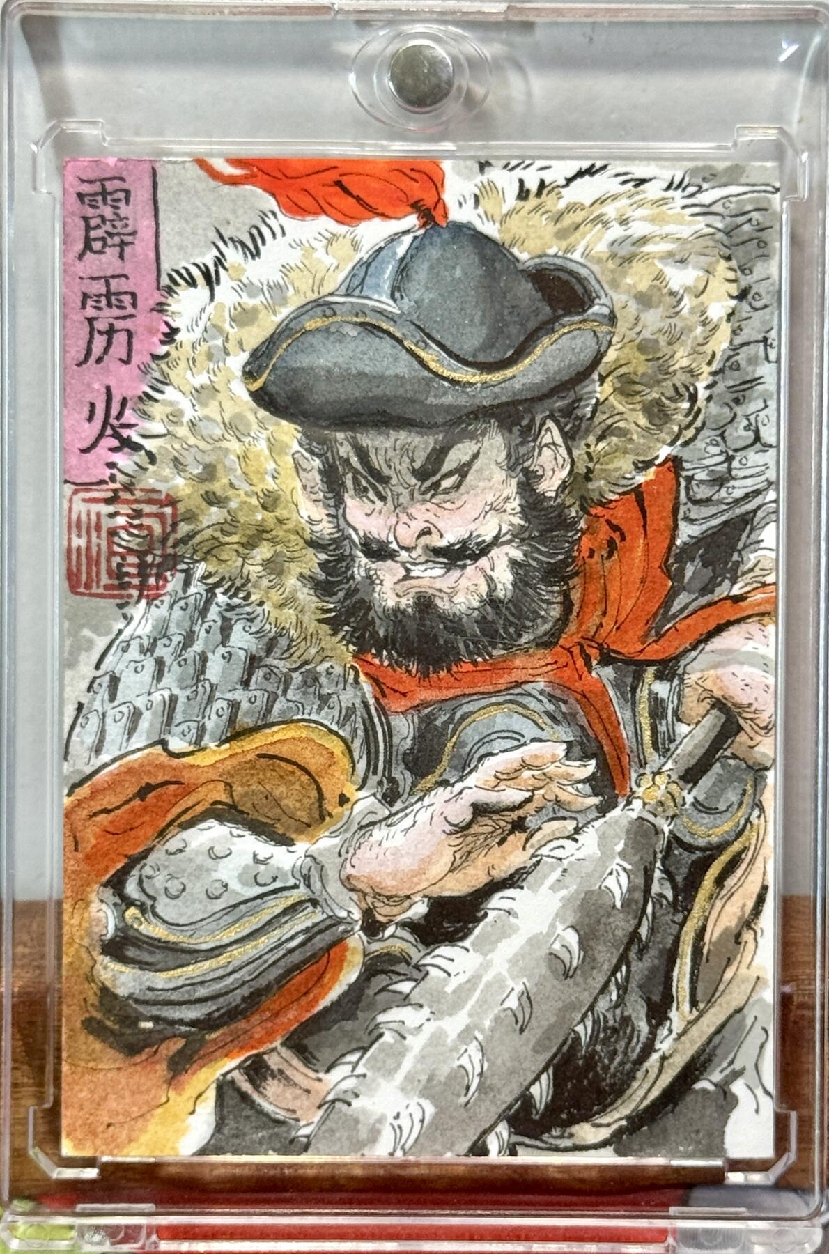 白泽拍卖卡牌手绘专场第21期（七月将残暑未收， 晚凉庭院独登楼）