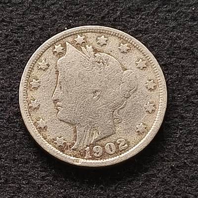 【全场包邮】纯粹捡漏拍445场 - 美国1902年女神5分