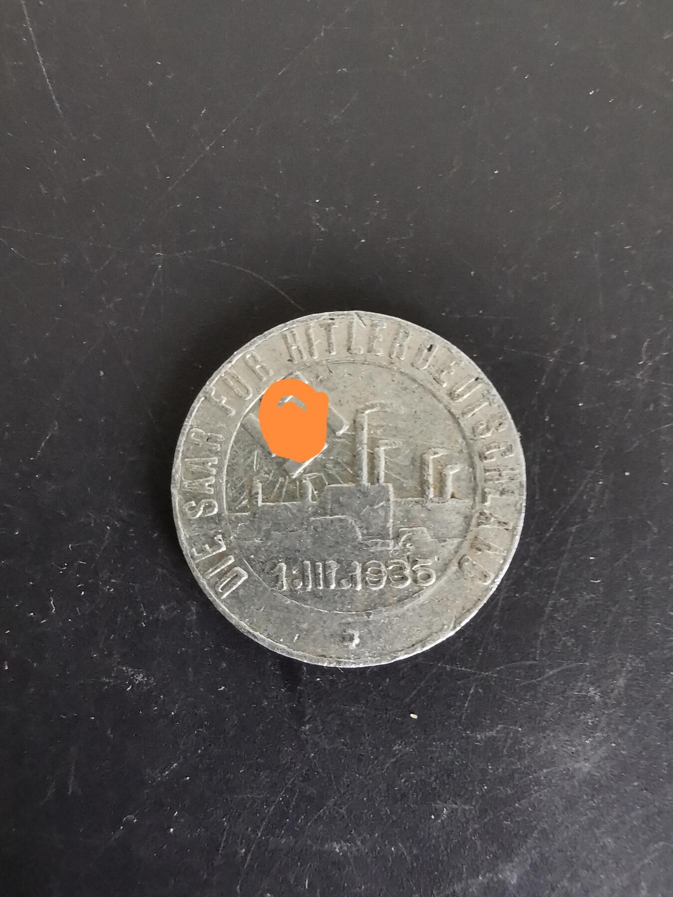 老王徽章第137期 德三1935年萨尔回归纪念章