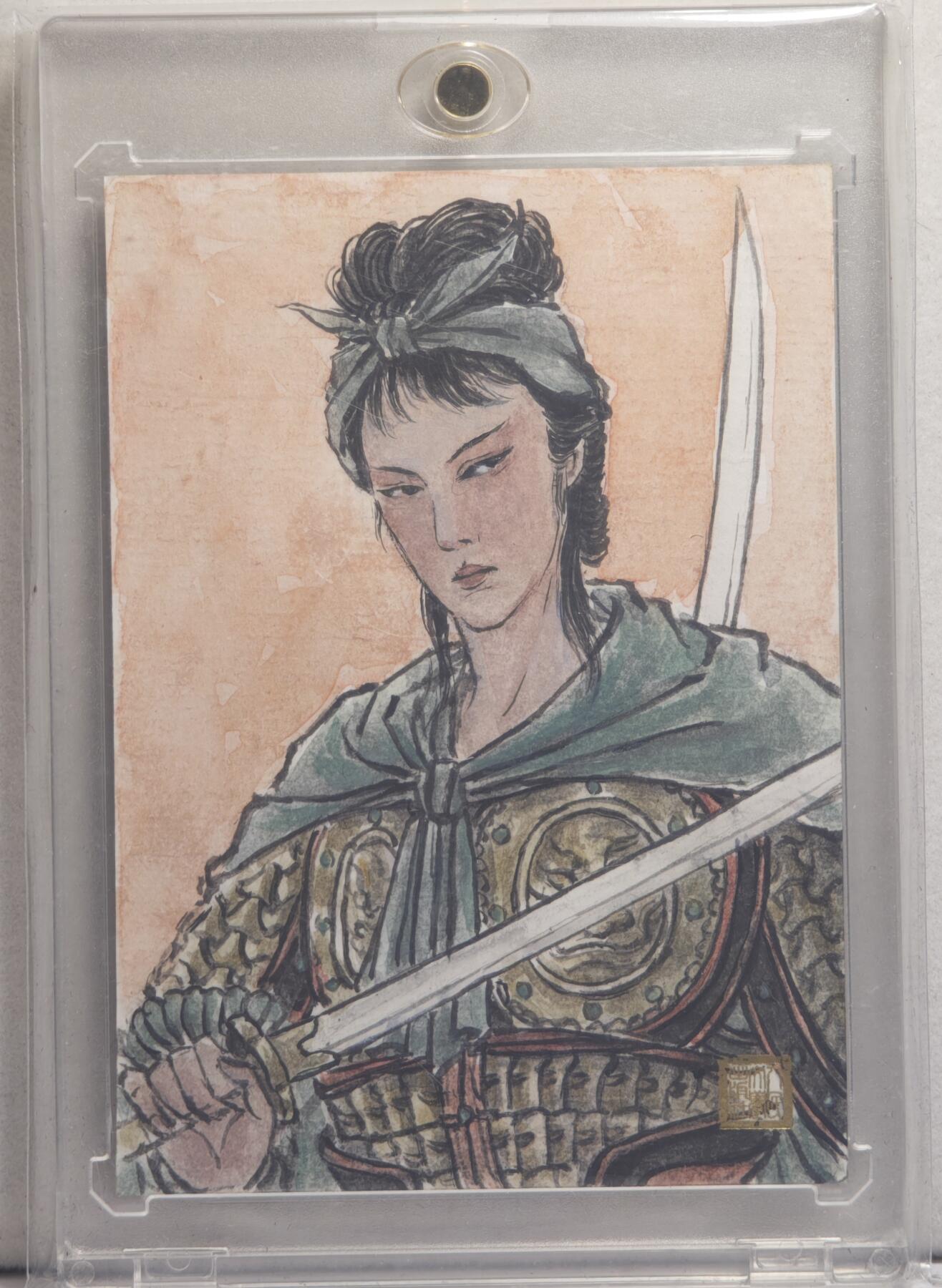 白泽拍卖卡牌手绘专场第21期（七月将残暑未收， 晚凉庭院独登楼）