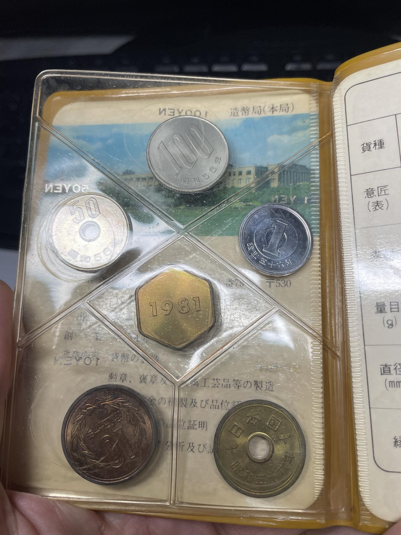 2025年集古藏今外币拍卖第七期-第4场—（总第254拍），可以寄存60天，满160元包邮。 1981年日本套币一册