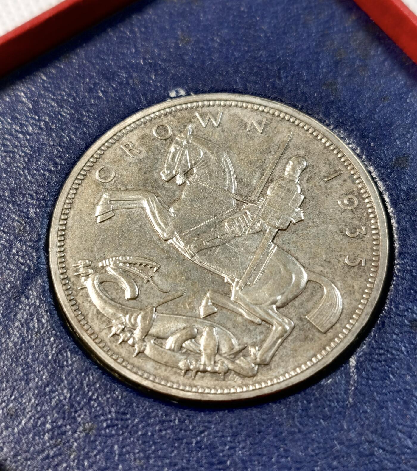  甄臻铺-世界币章拍卖（第26期），送拍享返佣金等优惠多多 英国1935年SP木马剑，原盒少见，非MS