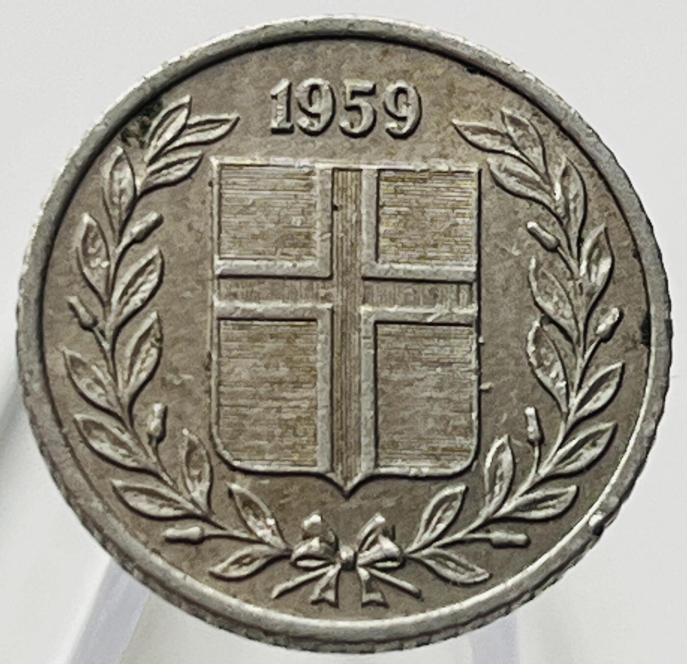 神仙姐姐-中外币专场19 1959年冰岛10奥拉