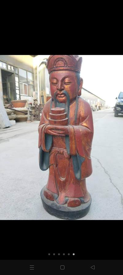 因拆迁偶得楠木鎏金财神，开脸端庄祥和，神态自然吉祥，喜欢请回家。 - 因拆迁偶得楠木鎏金财神，开脸端庄祥和，神态自然吉祥，喜欢请回家。