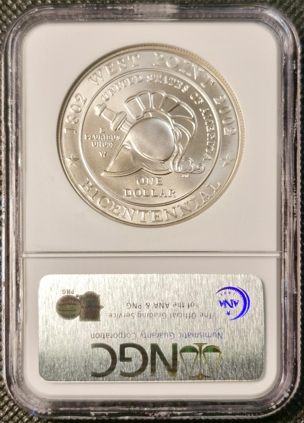  甄臻铺-世界币章拍卖（第26期），送拍享返佣金等优惠多多 NGC-MS70 美国2002年西点军校建校200周年