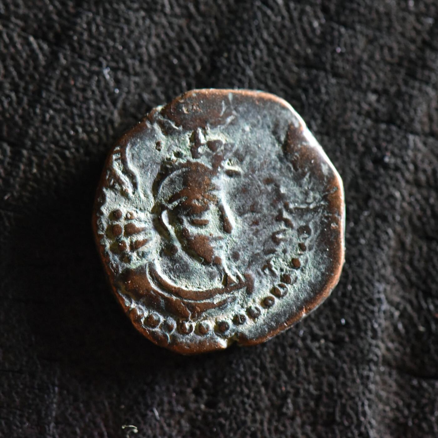 【良泉】【直播场】第三十五期，172组 银器、银饰、西方古代钱币专场，8月7日晚19.30点开拍！ 【罕见】【美品】公元290-320年【萨珊-贵霜沙】霍米兹德一世，背【错配卑路斯】湿婆神像（不是阿胡拉·玛兹达版）铜币，1.94克
