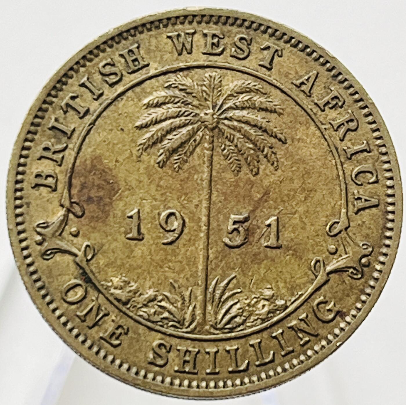神仙姐姐-中外币专场19 1951年英属西非1先令