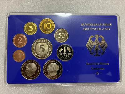 PROOF 原盒装 联邦德国 1977年 G版 9枚套币 - PROOF 原盒装 联邦德国 1977年 G版 9枚套币