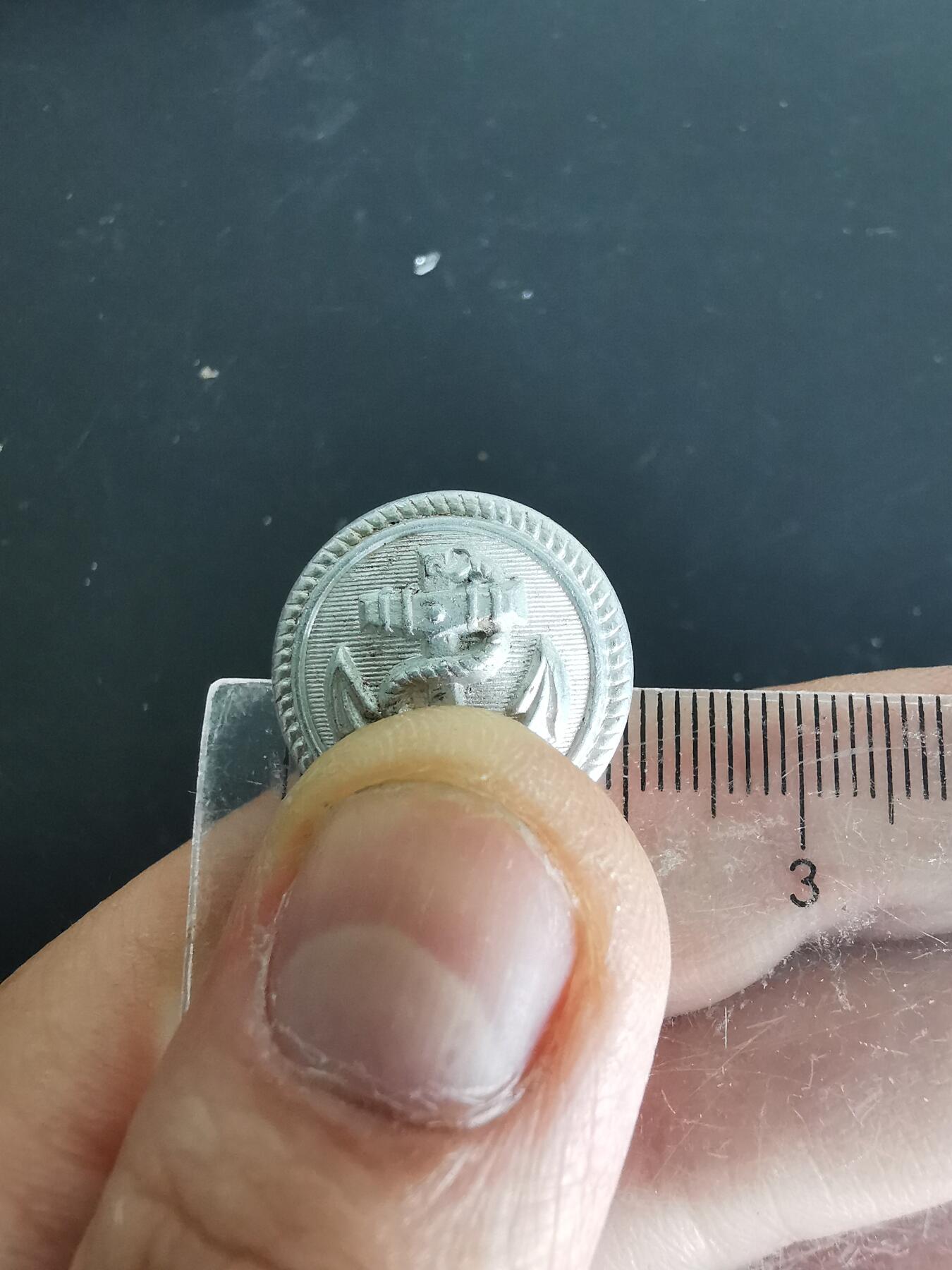 老王徽章第137期 德三海军制服纽扣   直径21mm