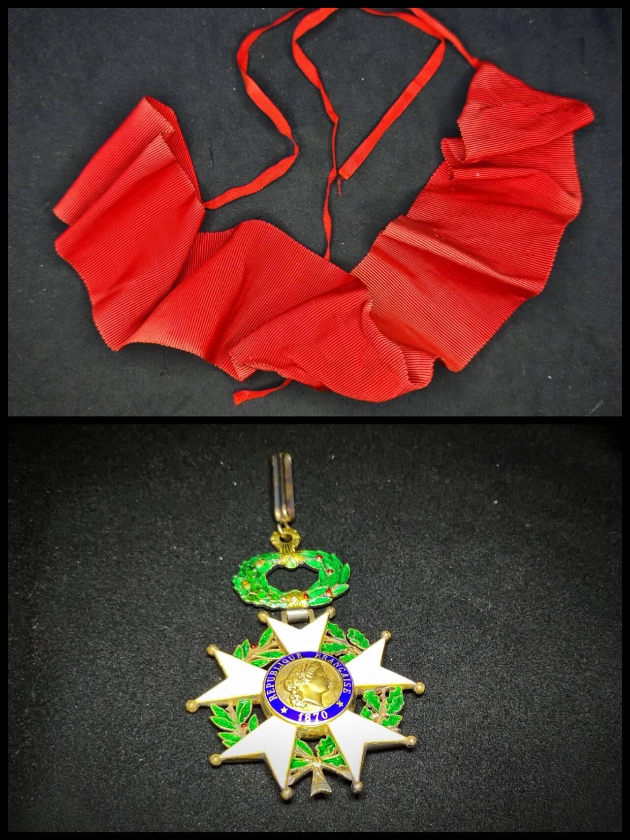 凯旋世界勋赏（第15期）（欢迎送拍）（对拍品有疑问请询问客服，不接受到手刀，出价默认拍品品相。请认真阅读拍卖规则！出价默认已认可！）（收到货请录制开箱视频，无视频概不处理问题。） 法国三共荣誉军团勋章银制打标