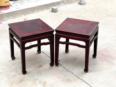 精品方凳：锣锅帐马蹄腿，源头无修46/54 - 精品方凳：锣锅帐马蹄腿，源头无修46/54