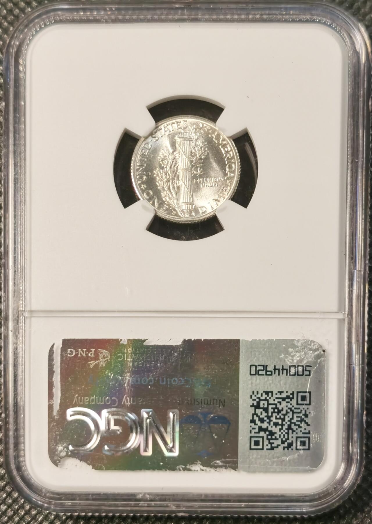  甄臻铺-世界币章拍卖（第26期），送拍享返佣金等优惠多多 NGC-MS65FB 美国1940年D版小飞侠，高分少见，国内少见FB后缀