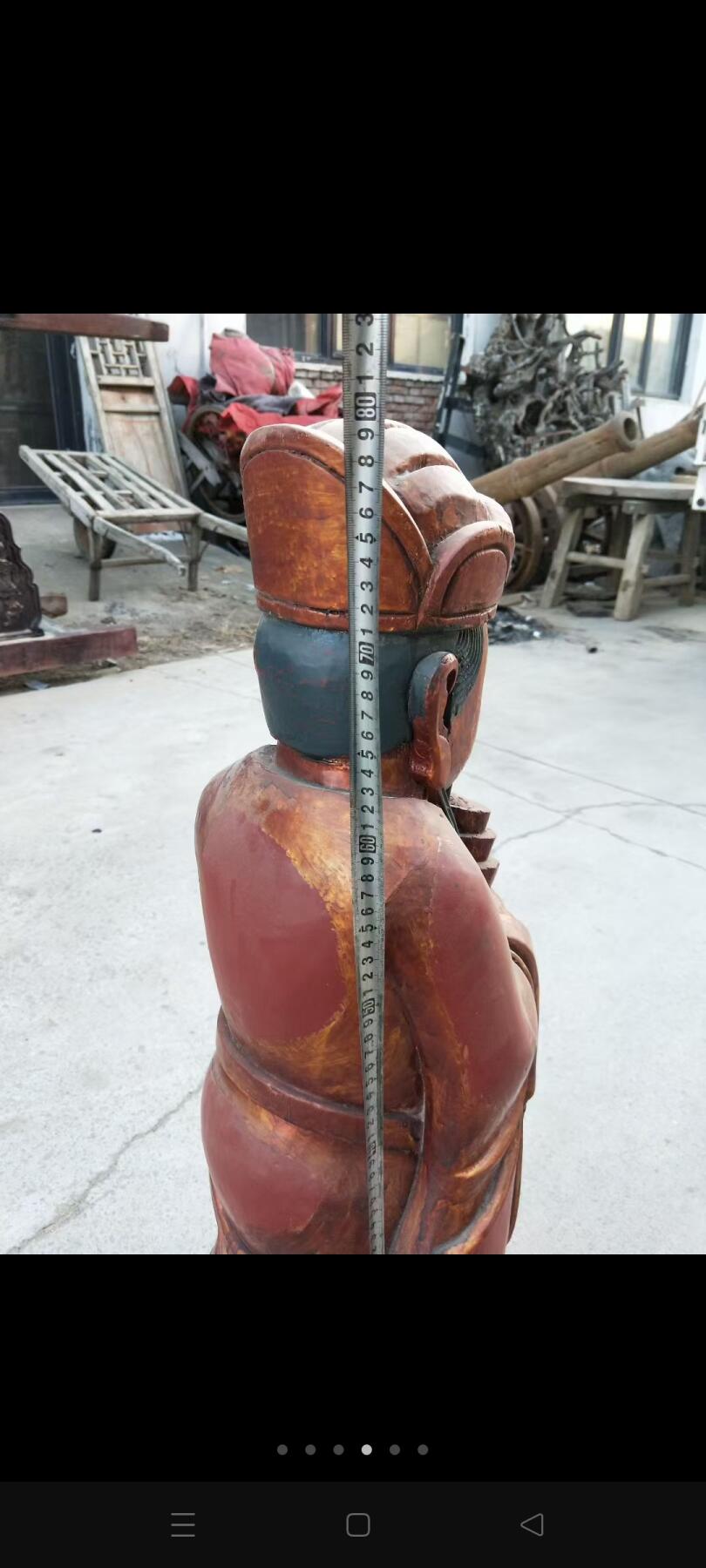 因拆迁偶得楠木鎏金财神，开脸端庄祥和，神态自然吉祥，喜欢请回家。