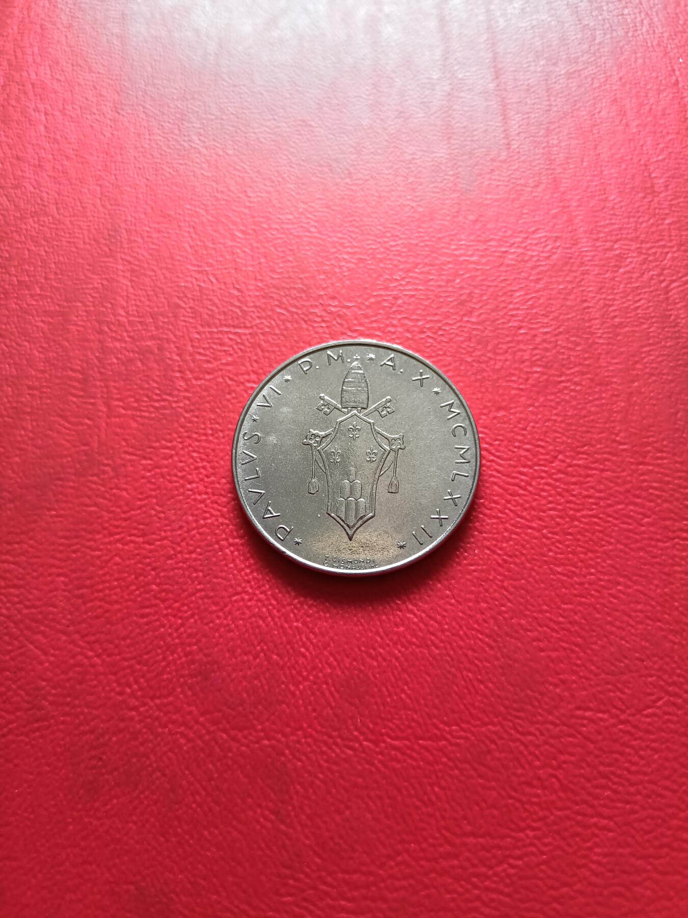 【云涧收藏】第四十八场 梵帝冈1972年50里拉，UNC
