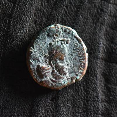 【良泉】【直播场】第三十五期，172组 银器、银饰、西方古代钱币专场，8月7日晚19.30点开拍！ - 【铭文清晰】【极美品】公元290-320年【萨珊-贵霜沙】霍米兹德一世，铜币，1.98克