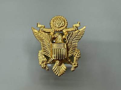 世界军品小玩意第一场 - 美军二战陆航最大号帽徽（末图左边为正常尺寸对比，非拍品）