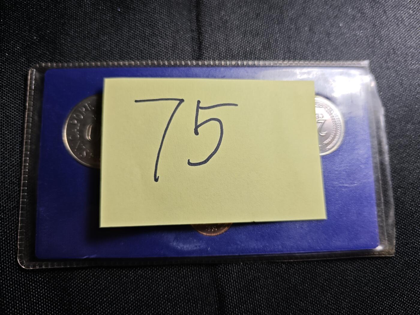 KK钱币收藏小铺 《批量/好品散币 套币 银币》专场 2月预留时间 周末发货  新加坡大小面值一套 含大一元 好品