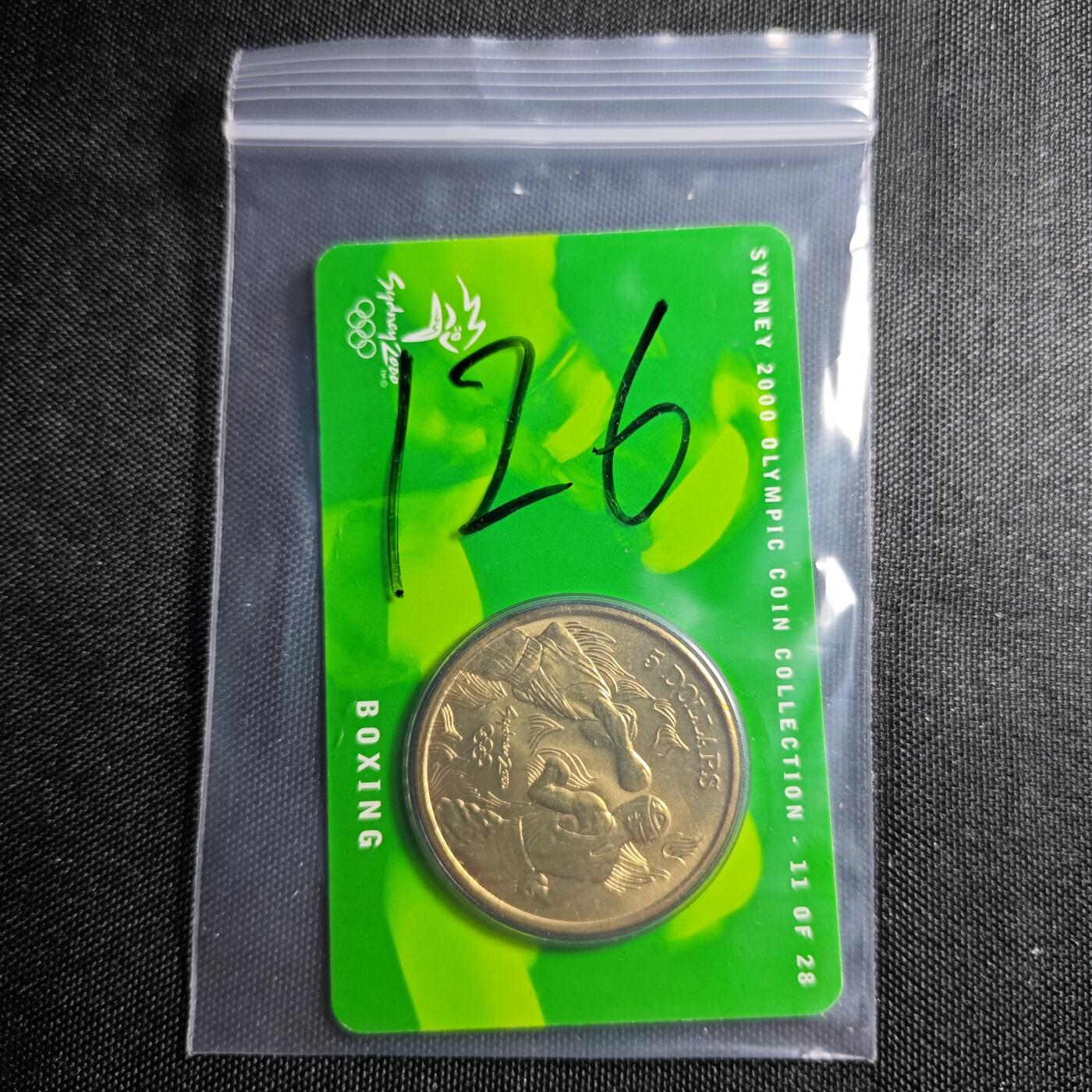 KK钱币收藏小铺 《批量/好品散币 套币 银币》专场 2月预留时间 周末发货   2000澳大利亚5澳元 奥运纪念币 卡套