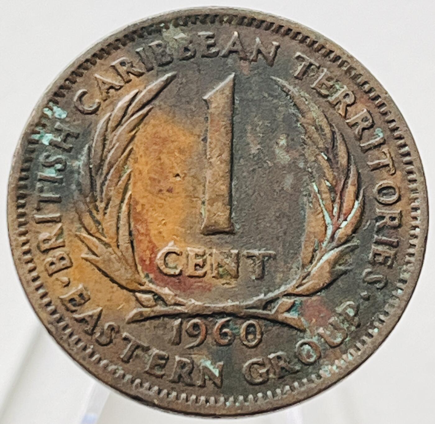神仙姐姐-中外币专场19 1960年英属东加勒比1分