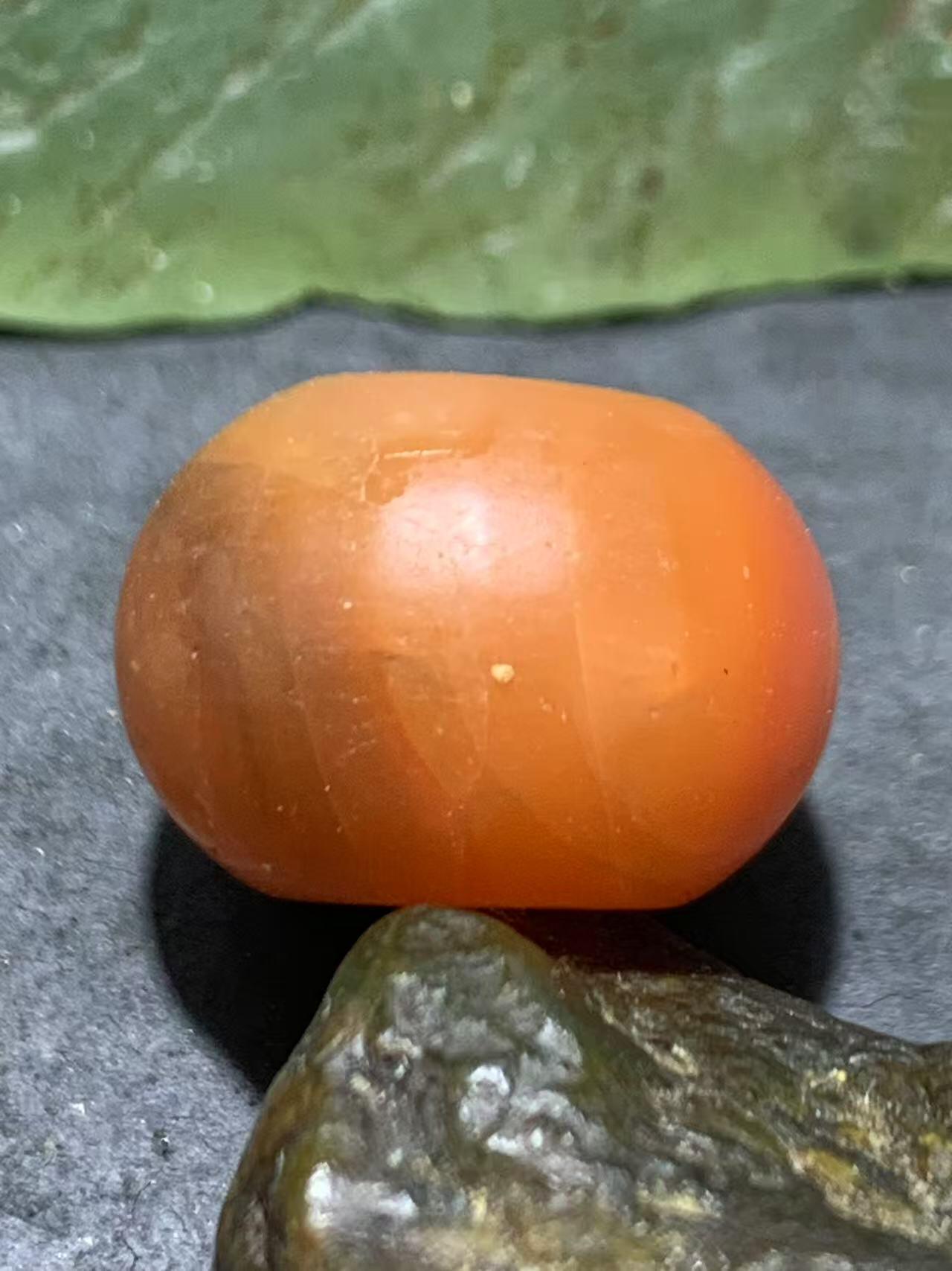 保山南红玛瑙红白双色亚光面包圈平安扣一个，，