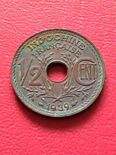 【云涧收藏】第四十八场 - 法属印支1939年1/2分