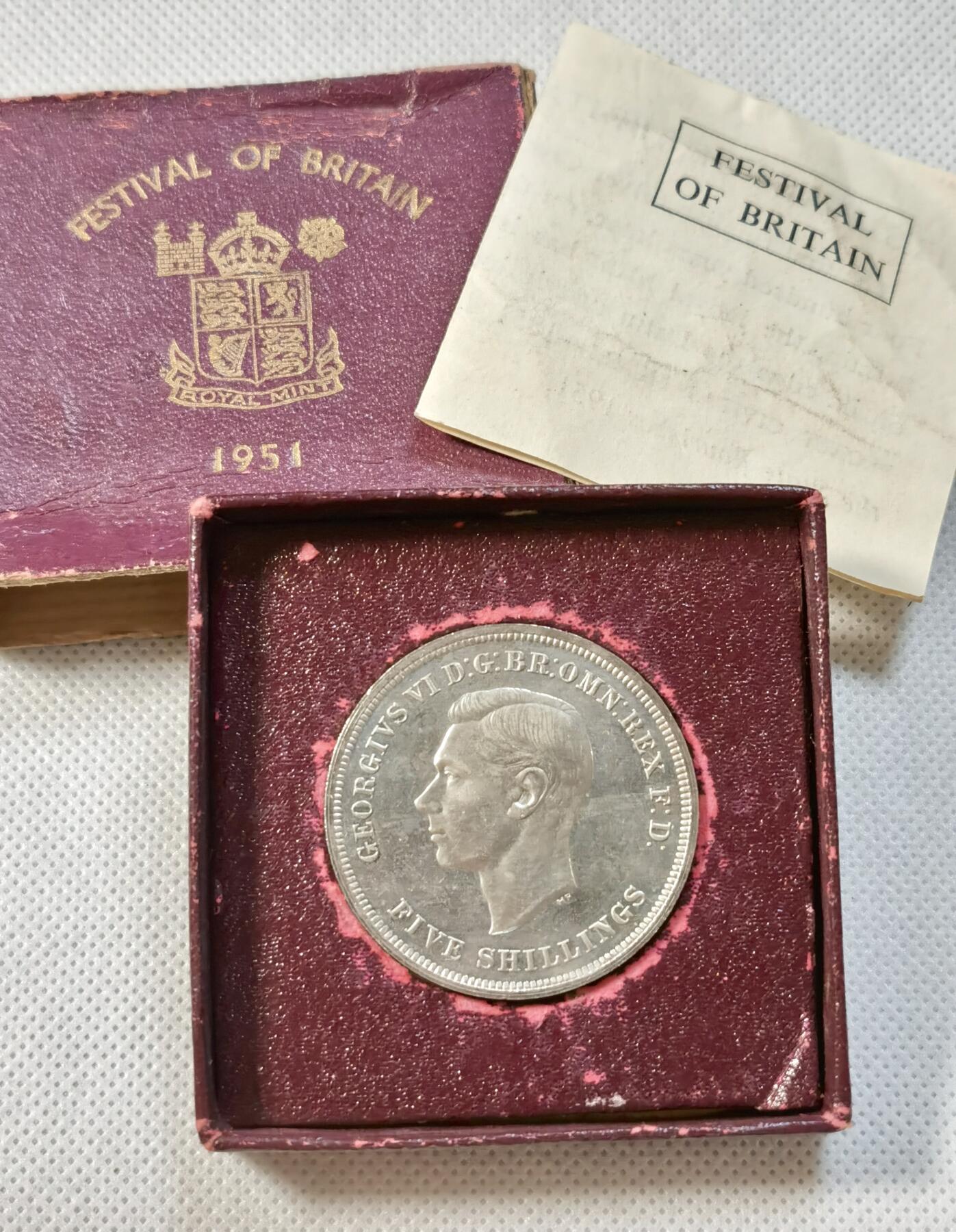  甄臻铺-世界币章拍卖（第26期），送拍享返佣金等优惠多多 英国1951年镊马剑，最后的马剑盒证全