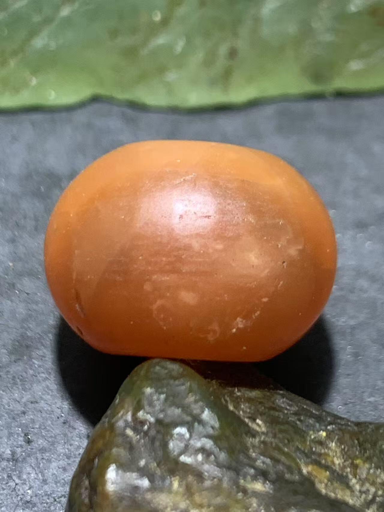 保山南红玛瑙红白双色亚光面包圈平安扣一个，，