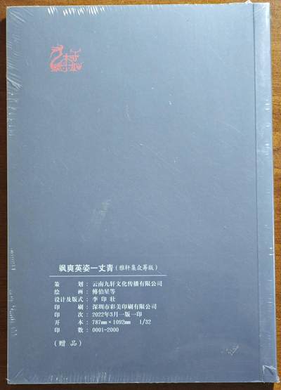 白泽拍卖卡牌手绘专场第21期（七月将残暑未收， 晚凉庭院独登楼） 2022 九轩文化 《飒爽英姿一丈青》一册 画册 未拆封