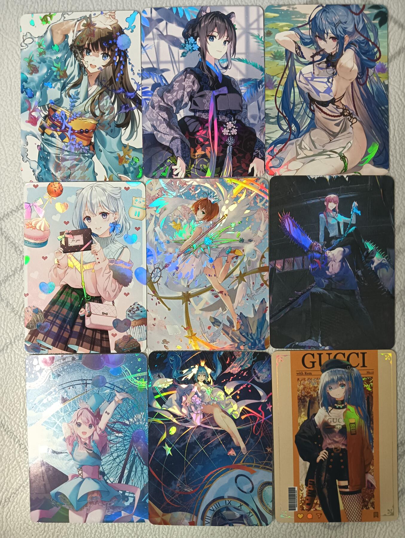 花开卡拍第32期（7月27号周日截拍，品控勿拍!!!拍品不寄存，运费5元，自制卡难免瑕疵，可能存在轻微撞角爆边等出厂瑕疵，品控介意勿拍！）